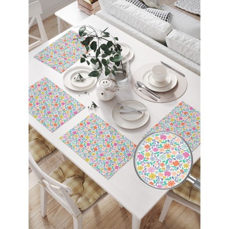 Set of napkins for setting the table “mood - spring”, rectangular, size 32x46 cm, 4 pcs-1