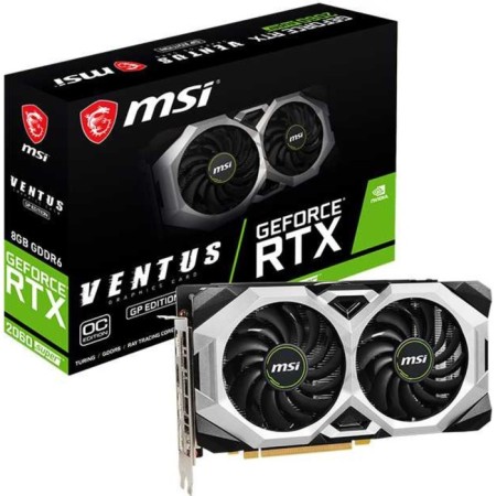 Video card MSI RTX 2060 Ventus GP OC, GeForce RTX 2060 6GB, GDDR6, HDMI, DP-4