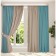 Set of curtains "Canvas", size 200x260 cm, 2 pcs, biruisic color, beige color