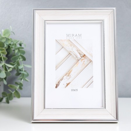 Photo frame Plastic "Mira" 10x15 cm, 642468 beige (plastic screen)