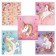 Notebook in a cage 24 sheets, 5 types of mix, embossing, cover coated cardboard, Minnie Mouse and unicorn