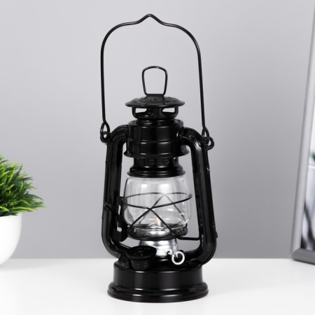 Kerosene lamp decorative black 9.5x12.5x19 cm risalux