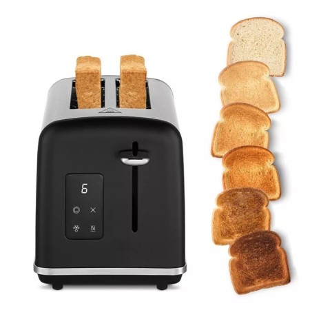Toster KitFort KT-6221, 870 W, 6 fry modes, 2 toasts, black-silver-3