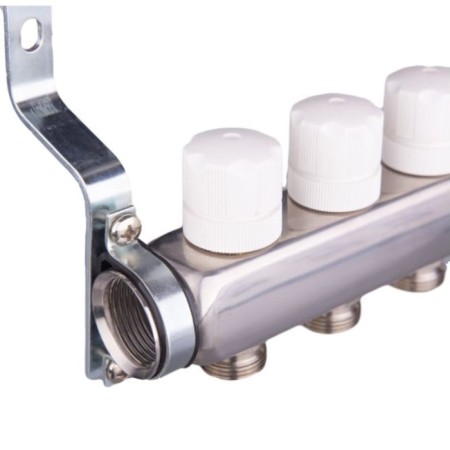 Aqualink Collector Group, 1 "X3/4", 9 outputs, with consumables, stainless steel-3