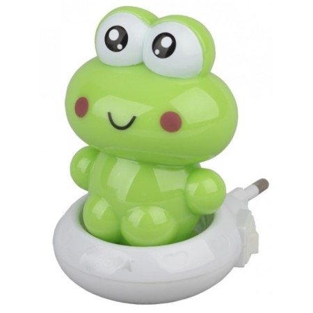 Non-light nightlight NN-608-SW-GR in a socket with a switch, color is green