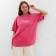Women's T -shirt Mist icon made of boiled cotton, p. M, pink