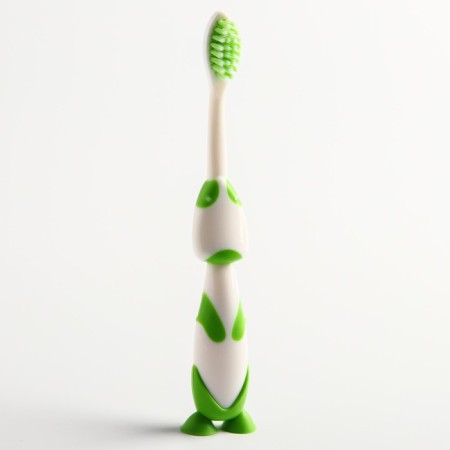 Baby toothbrush on a suction cup (nylon), color mix-3