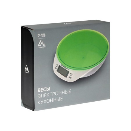 Kitchen Libra Luzon LKVB-501, electronic, up to 5 kg, bowl 1.3 l, green-9