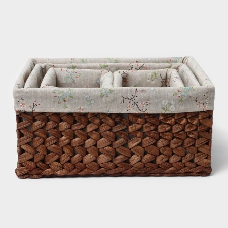 Set of storage baskets, manual weaving, 4 pcs: 19 × 15 × 14.5 - 40 × 30 × 19 cm-8