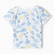 T -shirt children's, blue color, height 56 ​​cm