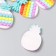 Decor for creativity Rubber "Pineapple" set of 15 pcs mix 3.7x2.4 cm