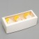 Box with a window for roll, white, 26 x 10 x 8 cm