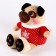 Soft toy "Bonya", in a red sweater