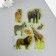 Silicon sticker on the glass phosphorus "Beasts of Africa" ​​20x16 cm