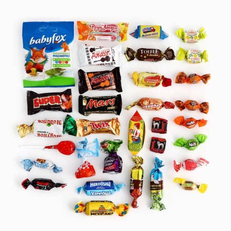 New Year. Gift set of sweets "Time", with a game and animation, 400 g-4