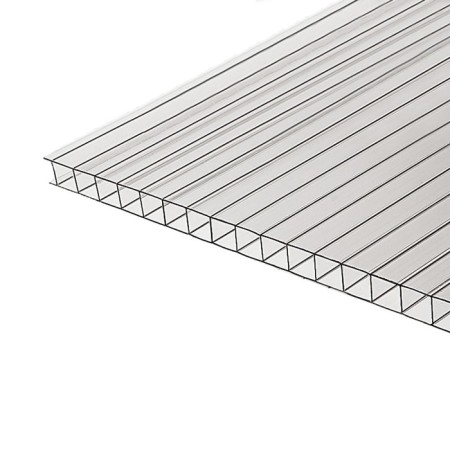 Cellular polycarbonate 6 mm, 2.1 × 6 m, UV, transparent