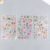 Stick plastic volumetric "flowers" mix 14.5x26 cm