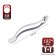 Tundra bracket handle, m/o 192 mm, silver color