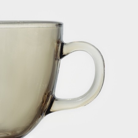 Glass broth "Smoke", 400 ml, 10.8 × 7.6 cm, color gray color-2