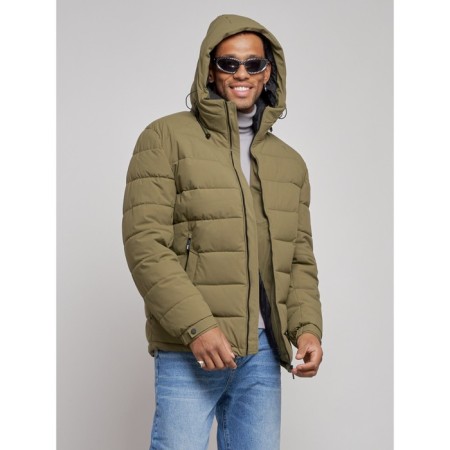 Sports male jacket, size 50, khaki color-5
