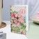 Postcard "Happy Anniversary! 60" Glitter, Congrev, Pink Roses, 19 x 29 cm