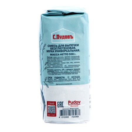 Universal flour without gluten S. Pudov, boom/pack, 0.5 kg-1