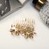 Liberty hair crest of double, 5x6.5 cm, gold