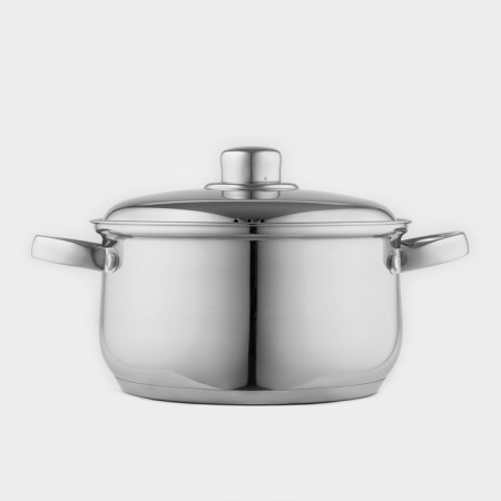Gretta pan, 3.4 l, d = 20 cm, capsule, metal cover, induction-1