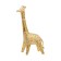 Decorative "Giraffe", 130 × 70 × 230 mm, gold color