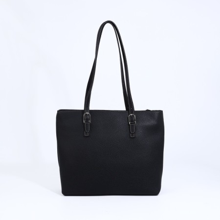 L-Craft tout bag with lightning, external pocket, black color