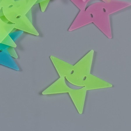 Stick phosphorus plastic "Smail Star" set 40-43 pcs 19x13 cm-2