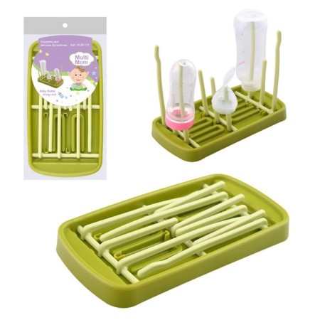 Drying "Multidom" for children's bottles, size 24.5x13 cm, green color