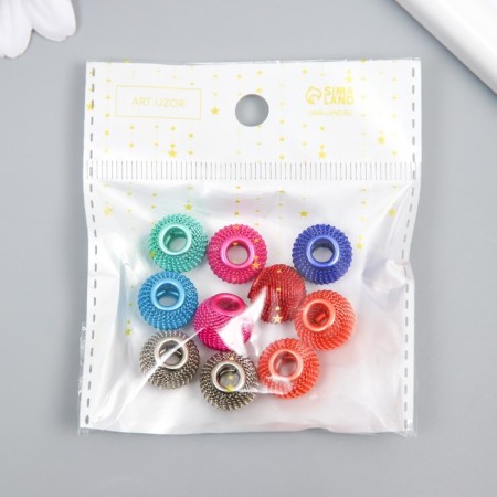 Busina for creativity Metal "Ball from wire" metallic mix 1.4x1.4x1.2 cm-2