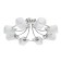 Tetro chandelier, size 74x25x74 cm, 480W 8xe14 IP 20