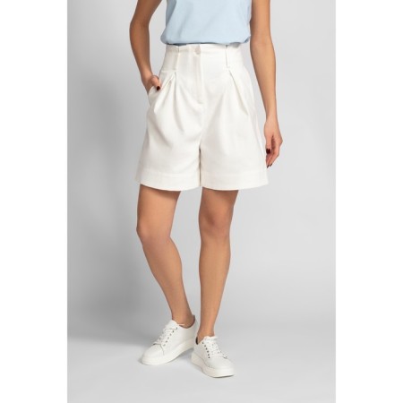 Women's shorts, size 48, white color-1