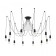 Suspended Citilux "Edison" CL451122, 12X75W, E27, Black Color