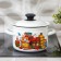 Pan, 2 l, metal lid, induction, dree mix, white color