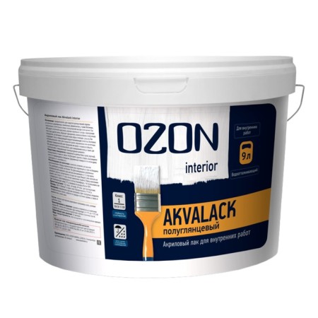 Universal acrylic varnish Ozon Akvalac-Interior 9l