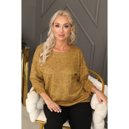 Female jumper, size 46, mustard color-11