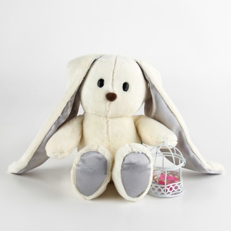 New Year's soft toy "LU with garland", 25 cm, for the New Year-3