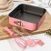 A set for baking shares, 4 objects: the form of the detective “Elin. Square ", brush, spatula, corolla, pink color