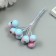 Decor for creativity "Berry of Rowan" 1 bouquet = 10 berries lilac-blue hoar 10x1.5 cm