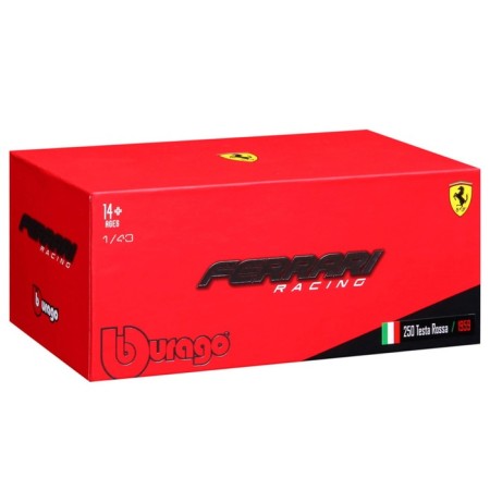 Racing machine Bburago Ferrari 250 Testa Rossa 1959, Die-Cast, 1:43, Red color-7