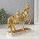 Souvenir Polystone "Golden Horse - Allur" 17.5x19.5x5.4 cm
