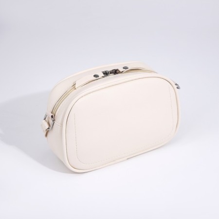 Cross-Bodi Bag on a zipper, beige color-1
