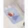 Bathroom mat “Santa Claus under the Christmas tree”, anti -slip, size 52x77 cm
