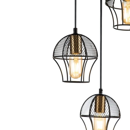 Suspended Indigo, 10011/3p Black. 3x40W, E27, 350x350x205/1705 mm, black color-2