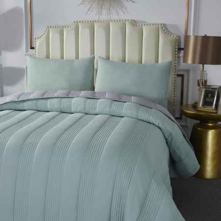 A set with a cabin "Salome", size 230x250 cm, 50x70 cm - 2 pcs, green color-8