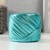 Knitted yarn metallic "disco" 100g (turquoise)