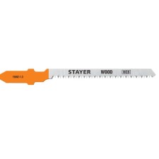 Пилки для лобзика STAYER 15992-1.3_z02, 2 шт., T101AO, по дереву, фигурный рез, шаг 1.4 мм